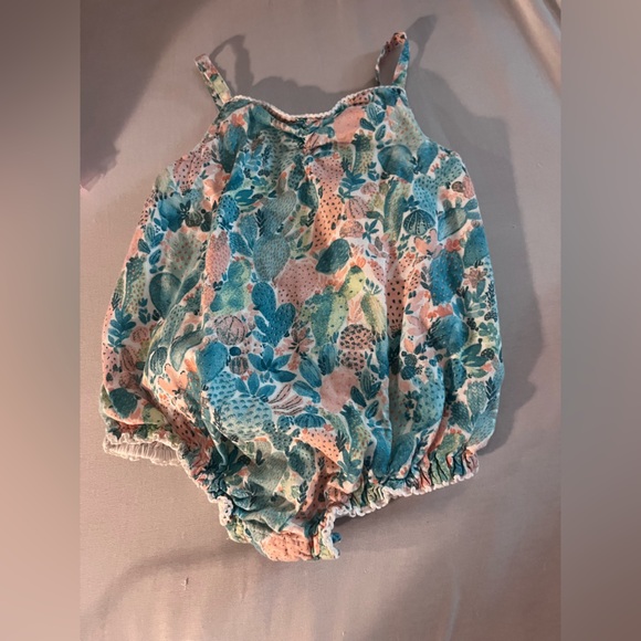Pink and Green Cactus Baby Outfit - Picture 1 of 5